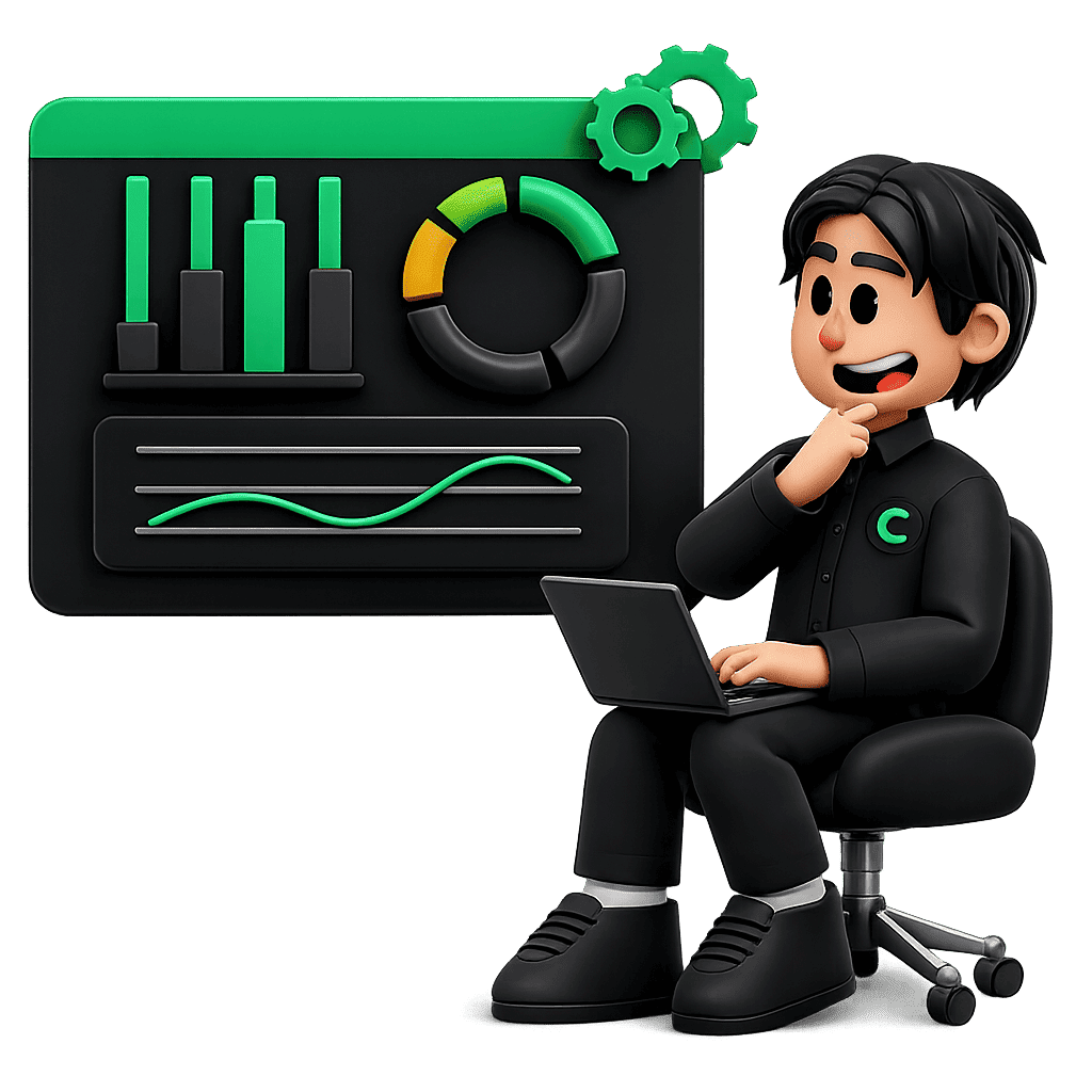 Reportes y estadísticas en tiempo real Panel de analítica y estadísticas de Capinita